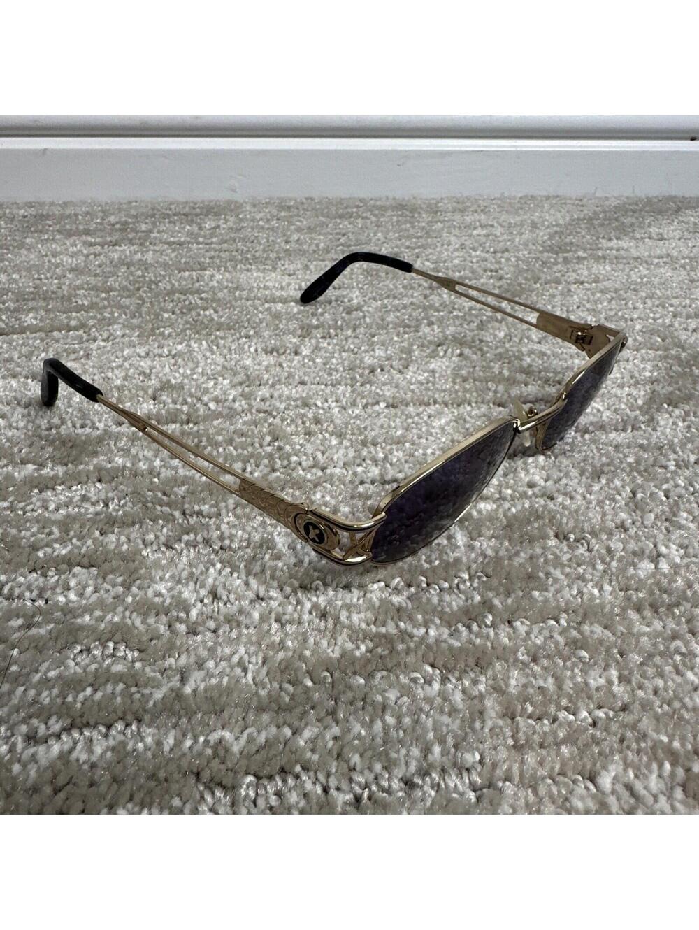 Paloma Picasso sunglasses 8605 823 90s vintage BY METZLER GERMANY Gold Purple